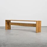 Banc en pin massif, Les Arcs, circa 1973