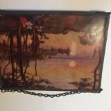 Miroir triptyque illustration - 42x15cm