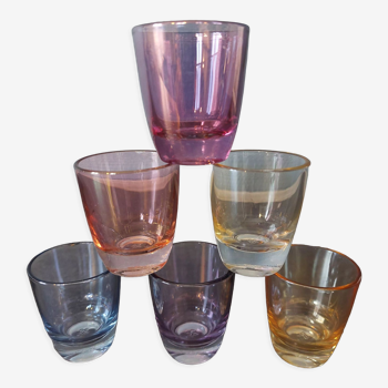 6 Color digestive liquor shot glasses