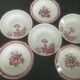 Set of 6 Sarreguemines plates and wolf mill