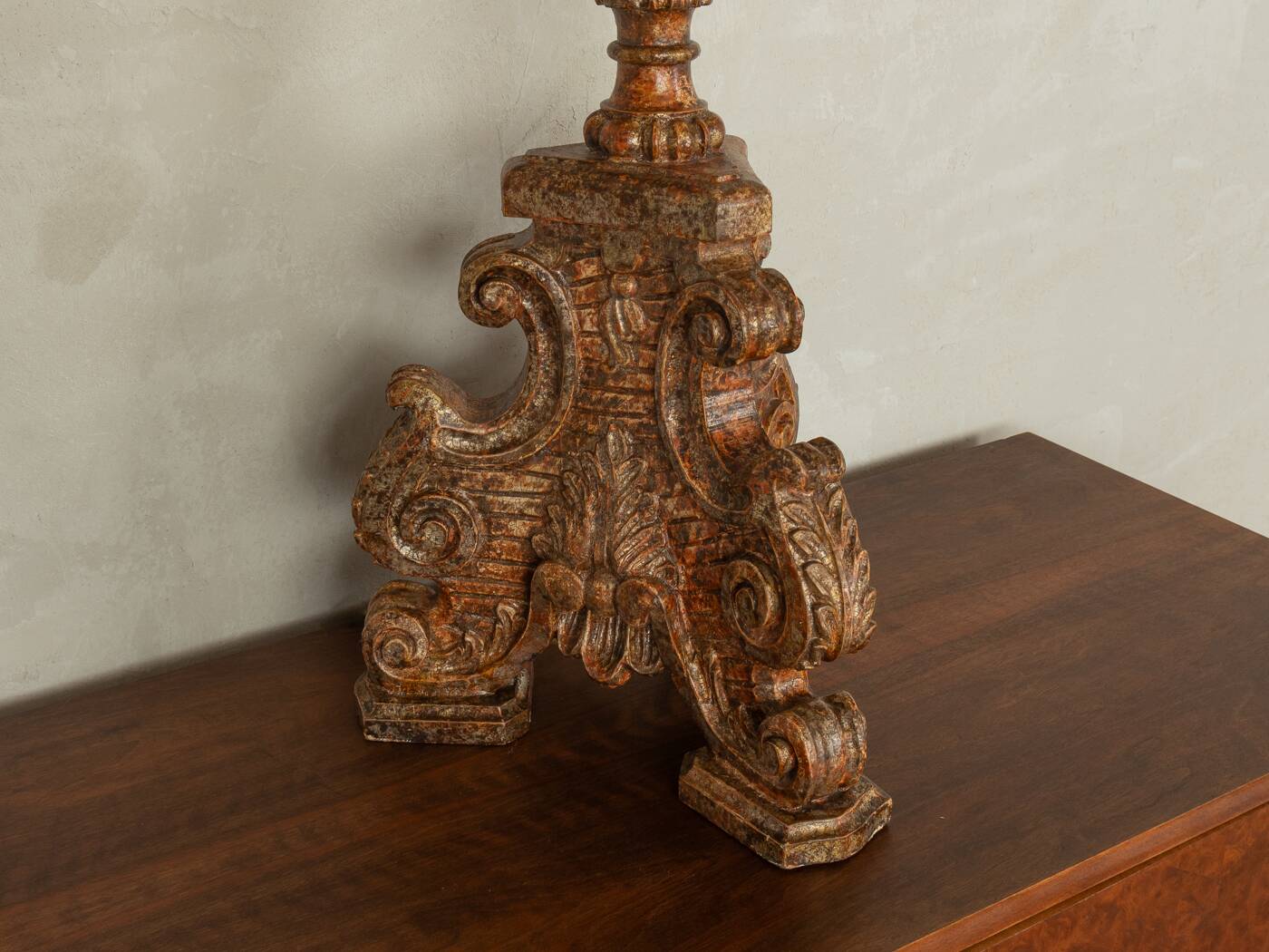 Lampe de table baroque, fabriquée à la main