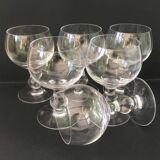 6 verres à vin en cristal