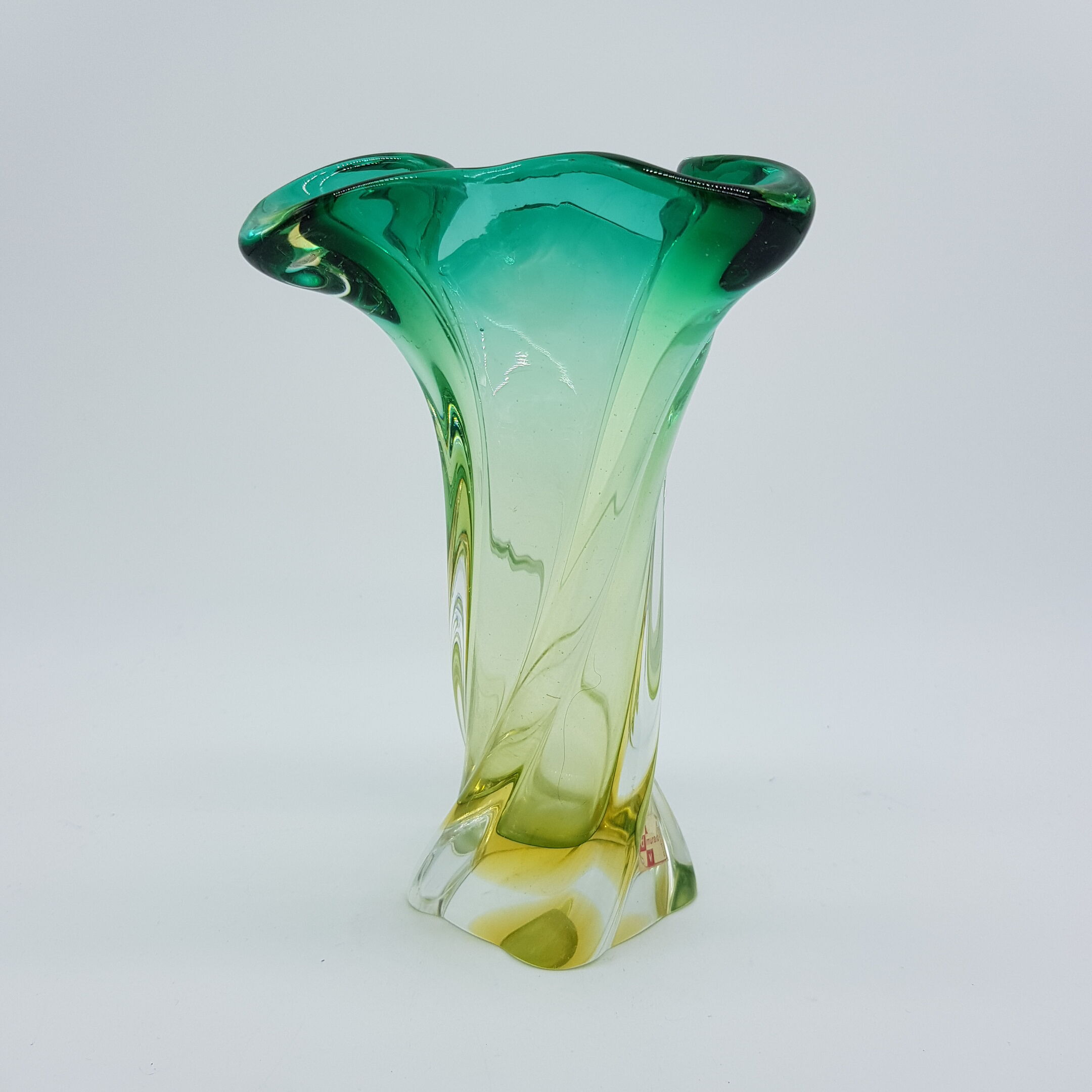 Murano Italy blown glass vase