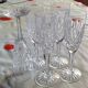 Champagne flutes from the Chantilly service by Cristallerie Saint-Louis.