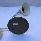 Office Aluminor metal table lamp chrome flexible arm year 70 vintage white