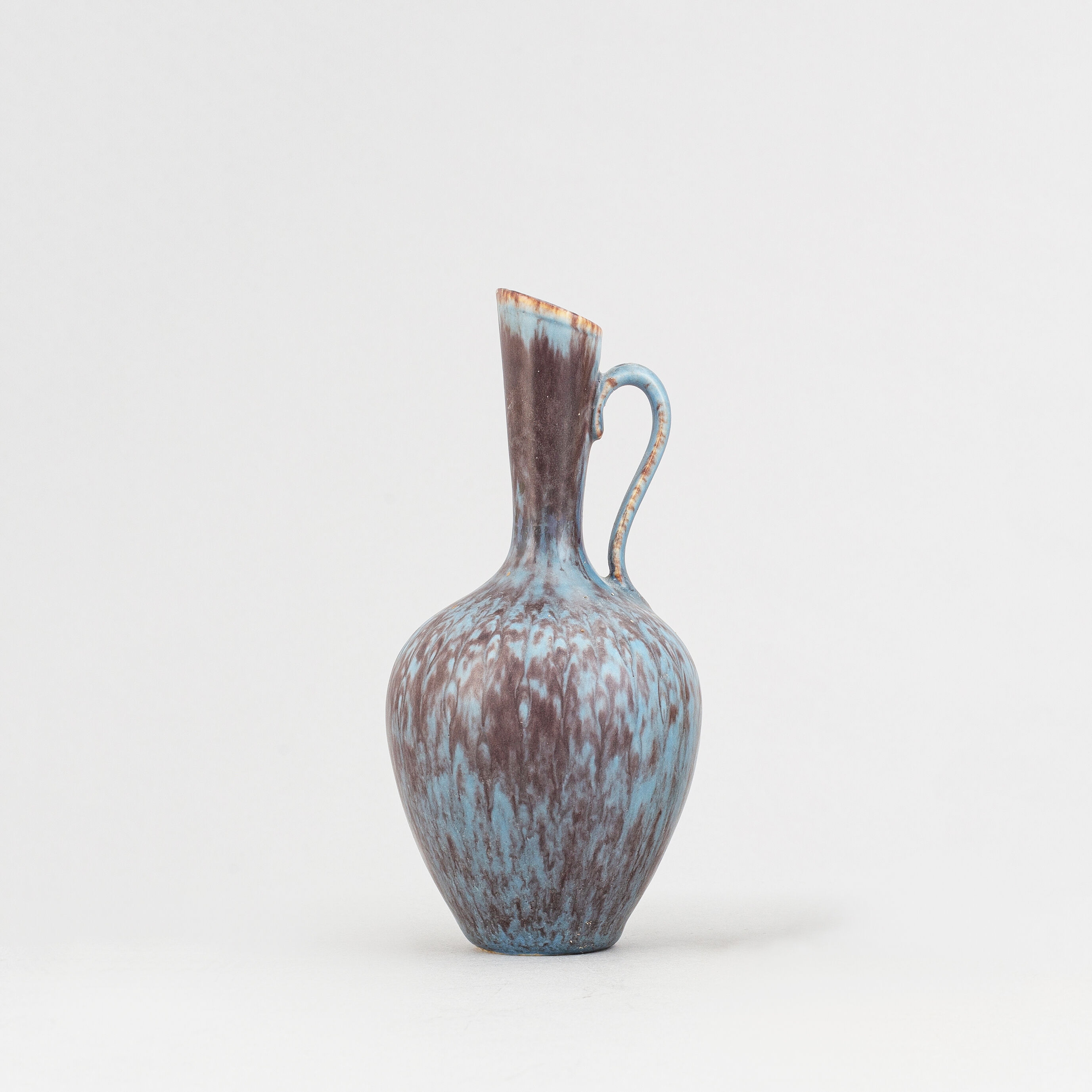 Blue and purple jug by Gunnar Nylund (Swedish, 1904–1997)