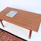 Table basse vintage Wikkelsø Eilersen teck années 60 70
