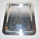 Vintage silver metal rectangular tray