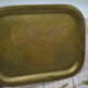 Vintage golden brass serving tray