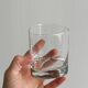 5 verres à whisky en verre transparent