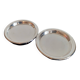 Christofle cc (before 1935) / set of 2 silver metal bottle coasters