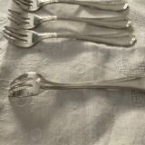 6 oyster forks. Christofle . Spatours