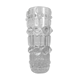 Roll vase by Frantisek Peceny for Sklo Union in pressed glass.
