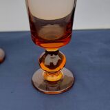 5 liquor glasses from the Portieux crystal factory H 9.5 cm