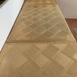 Regency style dining table in veneer and solid oak 20th century