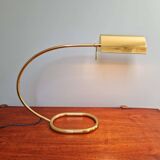 Grande lampe de bureau en laiton, Cosack Leuchten, 1970