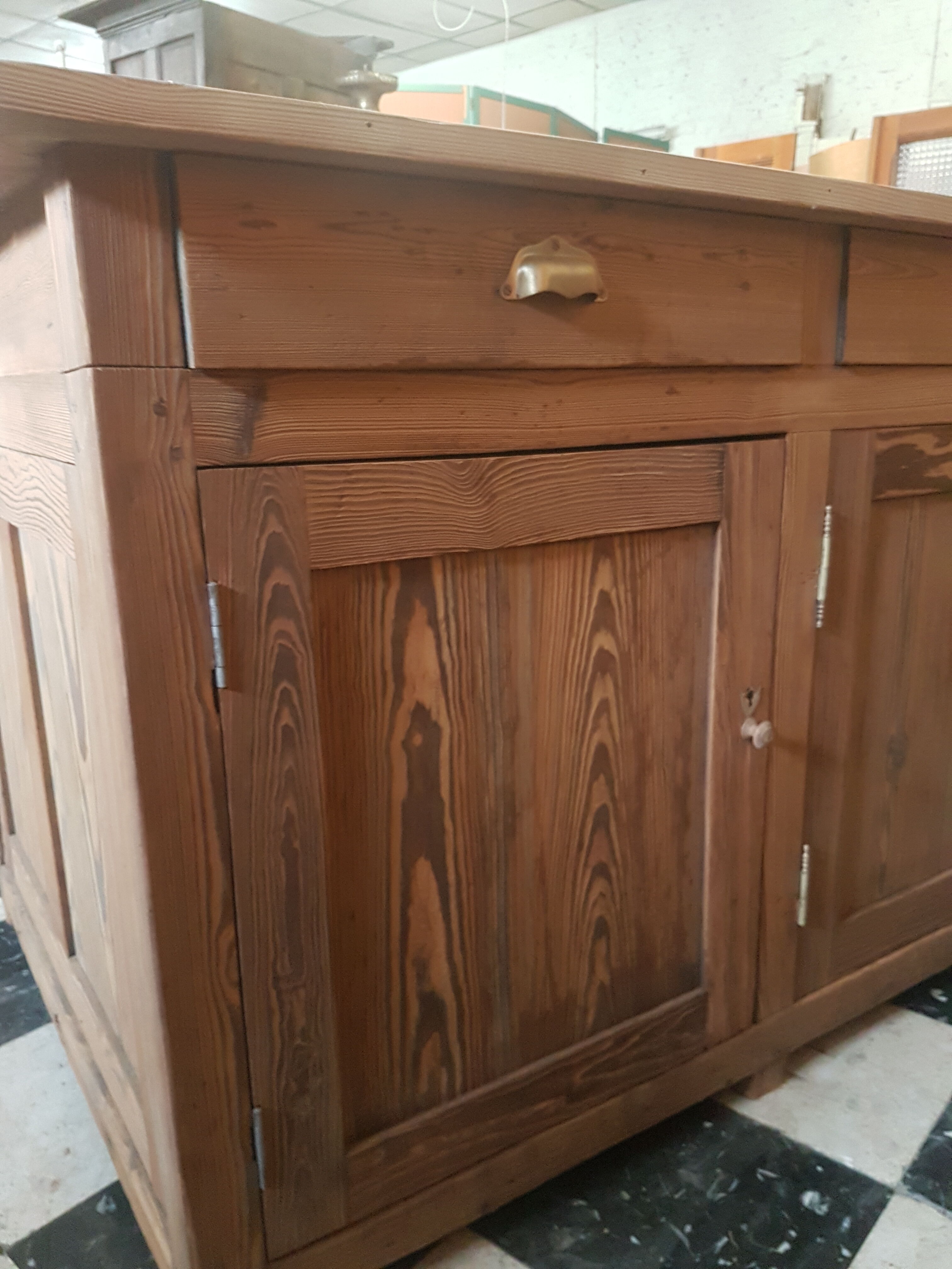 Former furniture ilot comptoir de métier double-sided