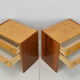 Pair of mid-century Bedside Tables,Bucovice,1970