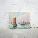 Old painting on canvas signed François Dandleuf