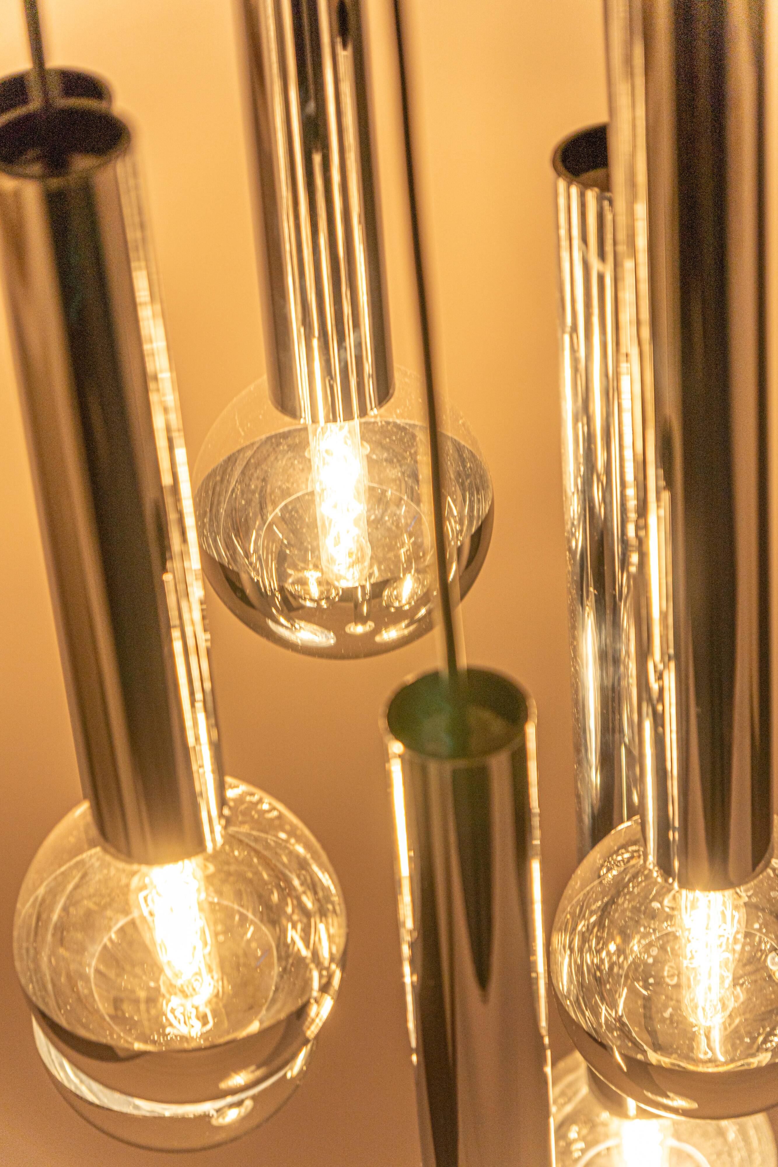 cascade chandelier design for Staff Leuchten, Germany, 1970s