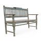 Wooden bench with blue patina