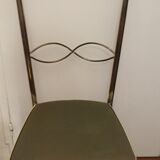 Golden metal chair design