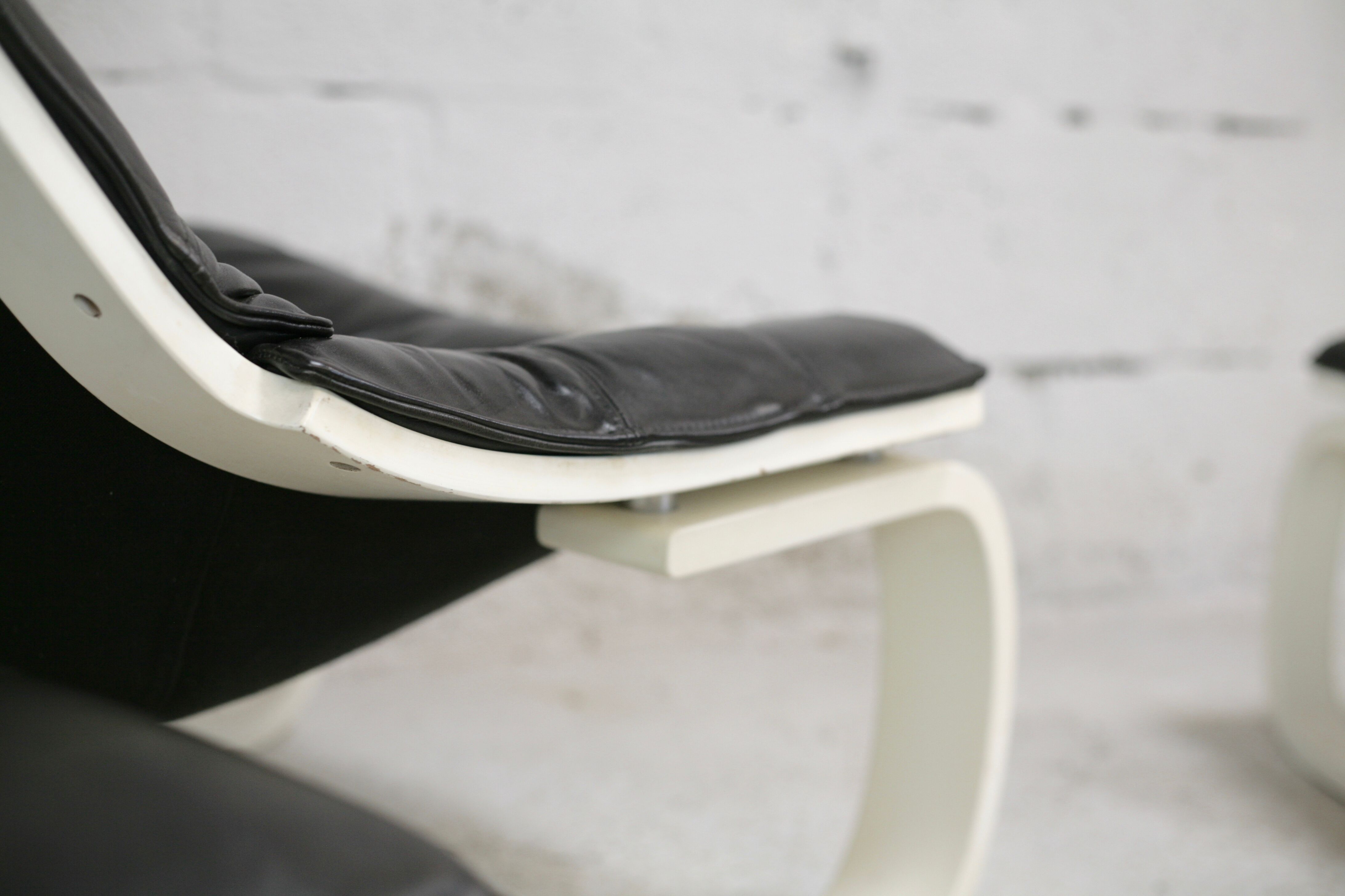 Pair of armchairs and ottomans Nelo Sweden, Sweden, circa 1975