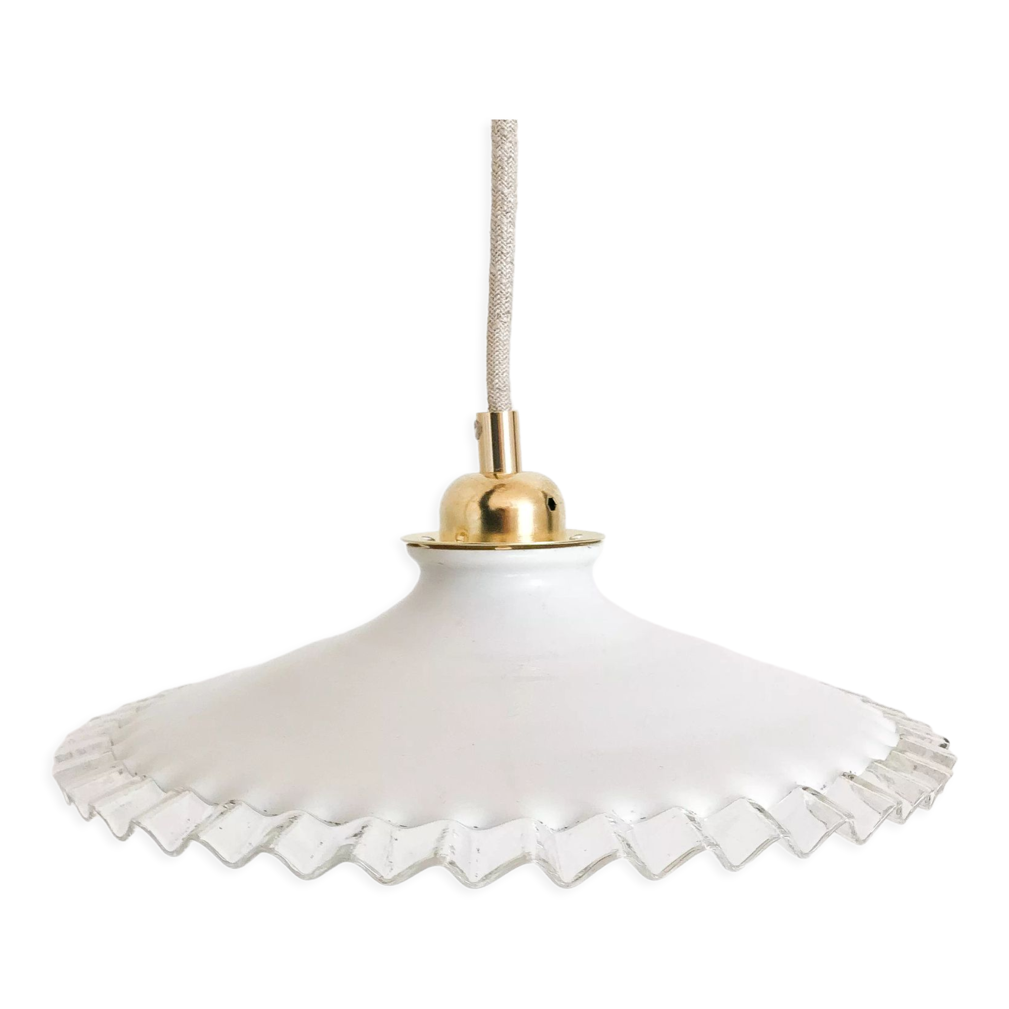 Suspension opaline vintage