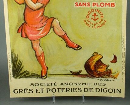 Authentic cardboard advertising the Digoinite