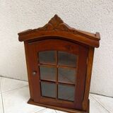 Solid wood wall display case