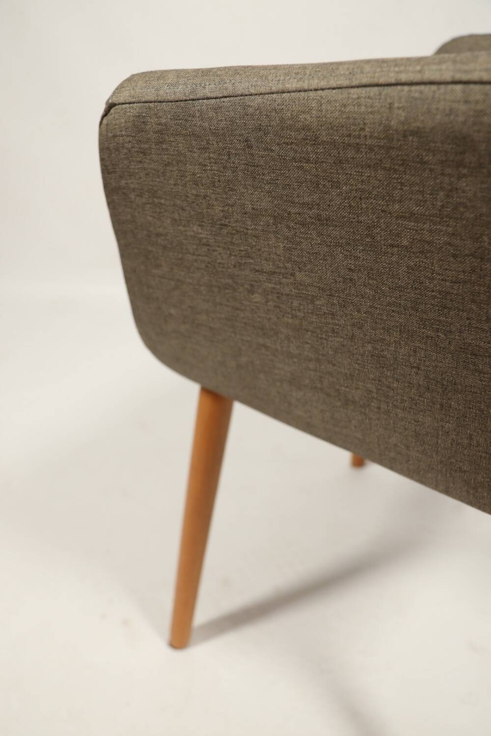 Vintage fauteuil de bureau gris anthracite chêne clair chaise de bureau moderne design