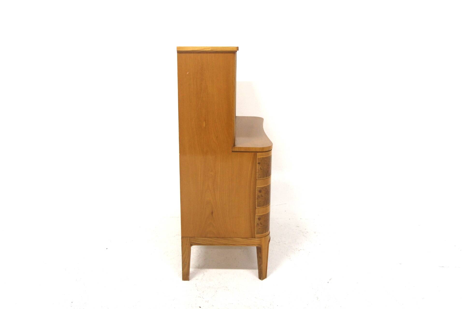 Secrétaire scandinave en orme, Swedish modern, Suède, 1940