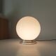 Vintage opaline and aluminium ceiling light from the 1950s.