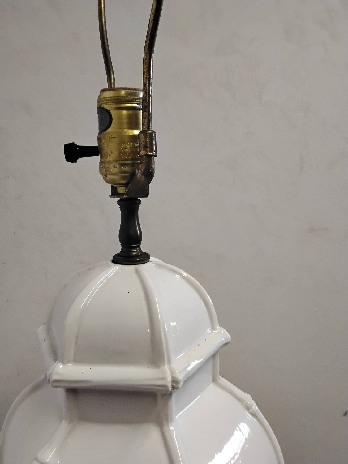 Large Hollywood Regency Style Ceramic Lamp Base