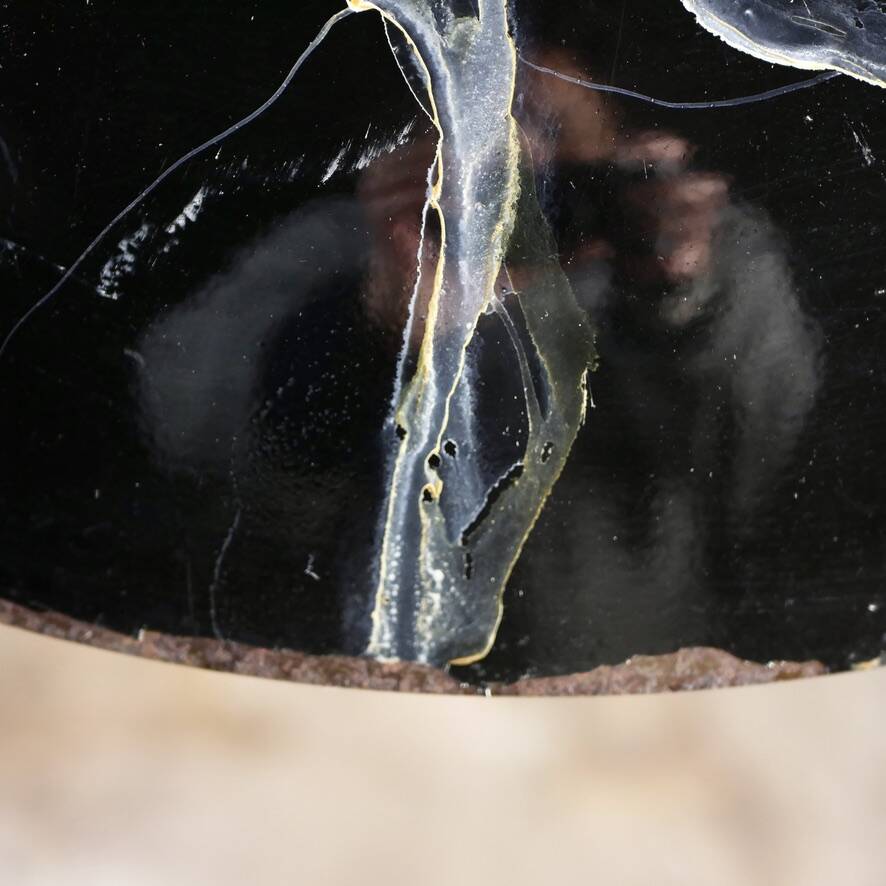 Hand-painted metal galaxy pendant light, 1980s