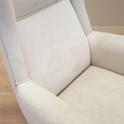 White armchair, Italian design, 1980s, production: Italy