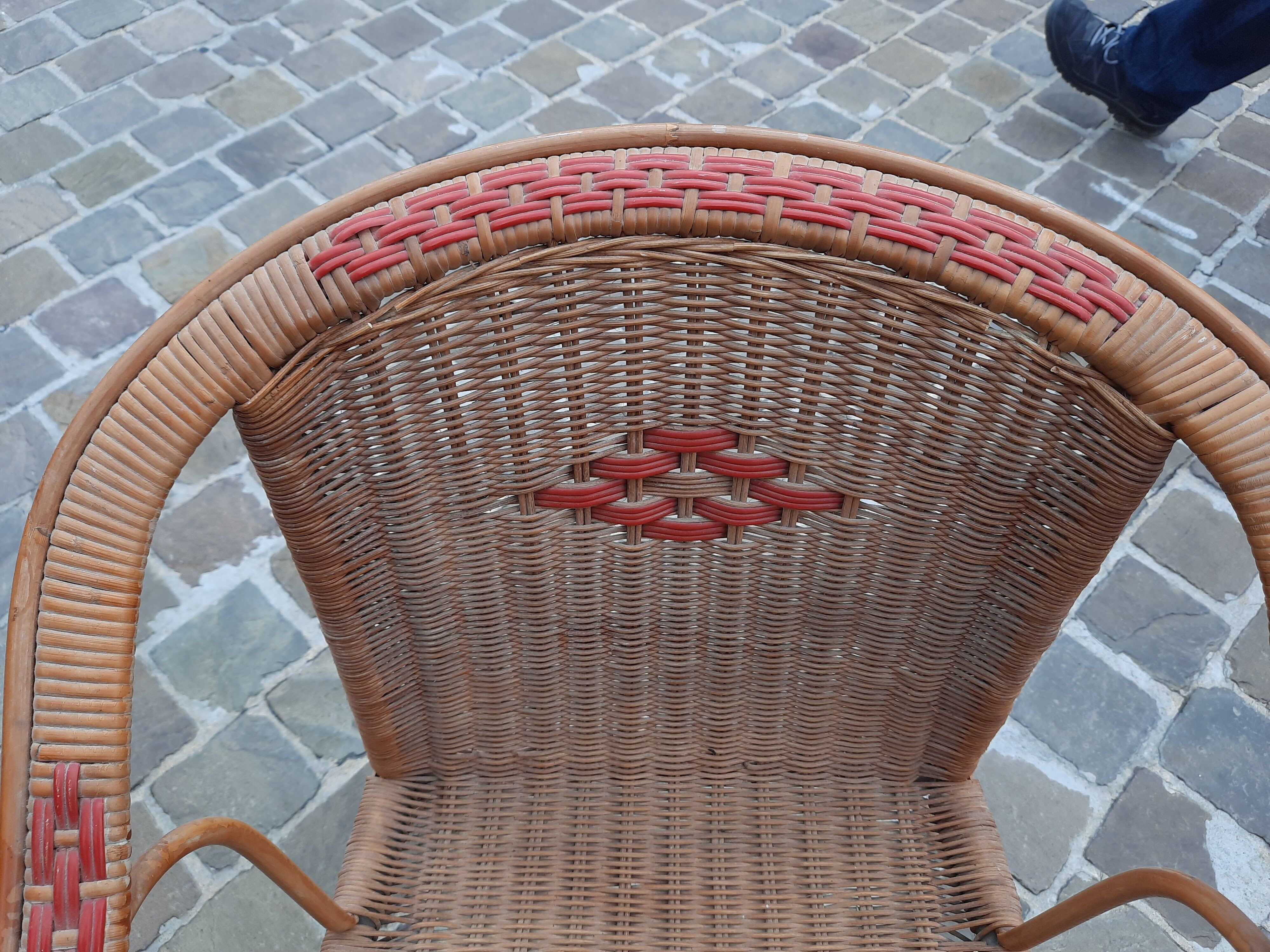 Vintage rattan armchair
