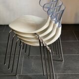 Table space age et 4 chaises