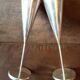 Set of vintage metal flutes