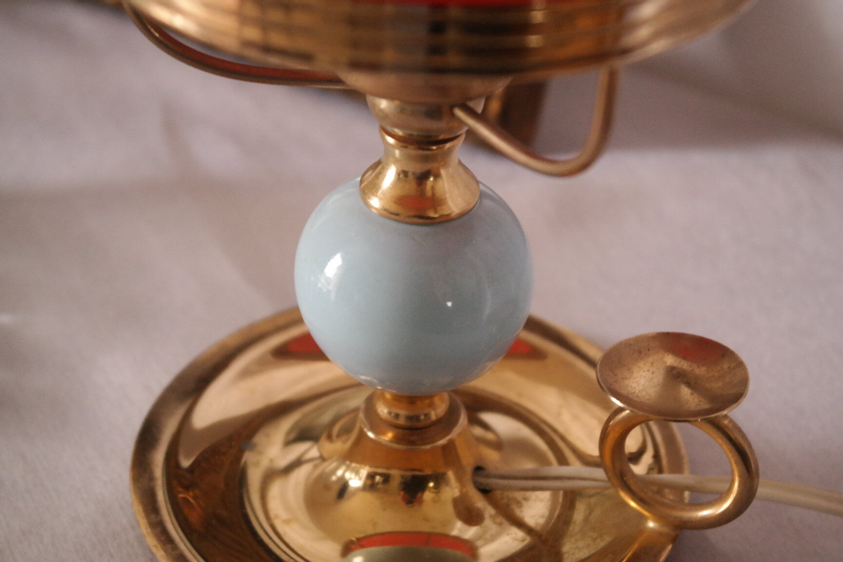 Vintage cellar rat lamp 70 opaline orange