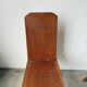 Paire de chaises brutaliste en chêne 1950