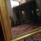 Beautiful and large mirror old Louis Philippe golden 85x140cm