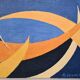 Painting op-art, acrylic on cardboard