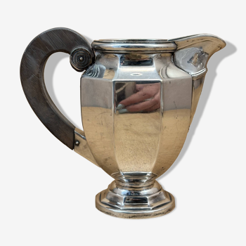 Silver metal milk jug