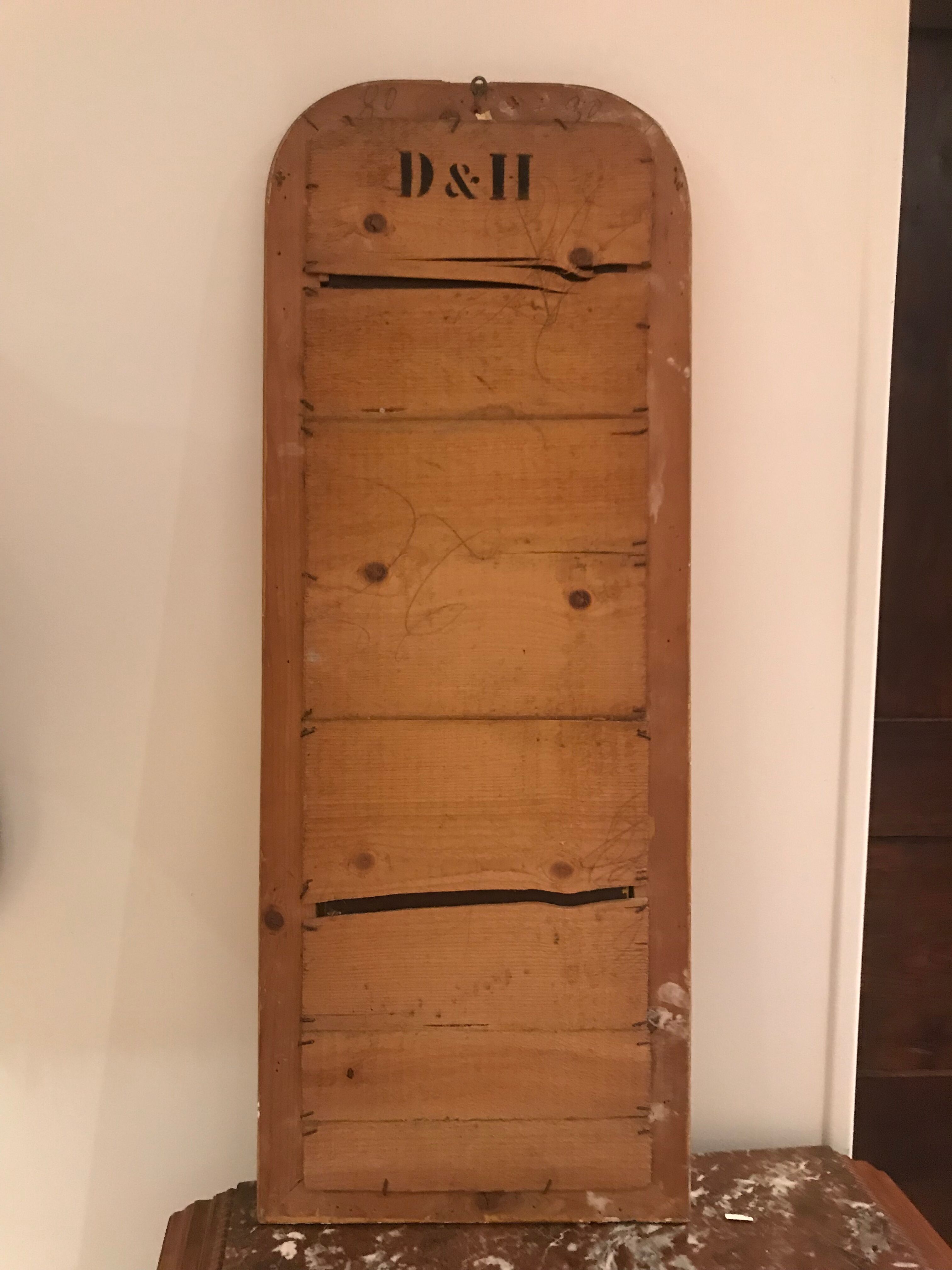 Mirror Louis Philippe gold leaf 30x80cm