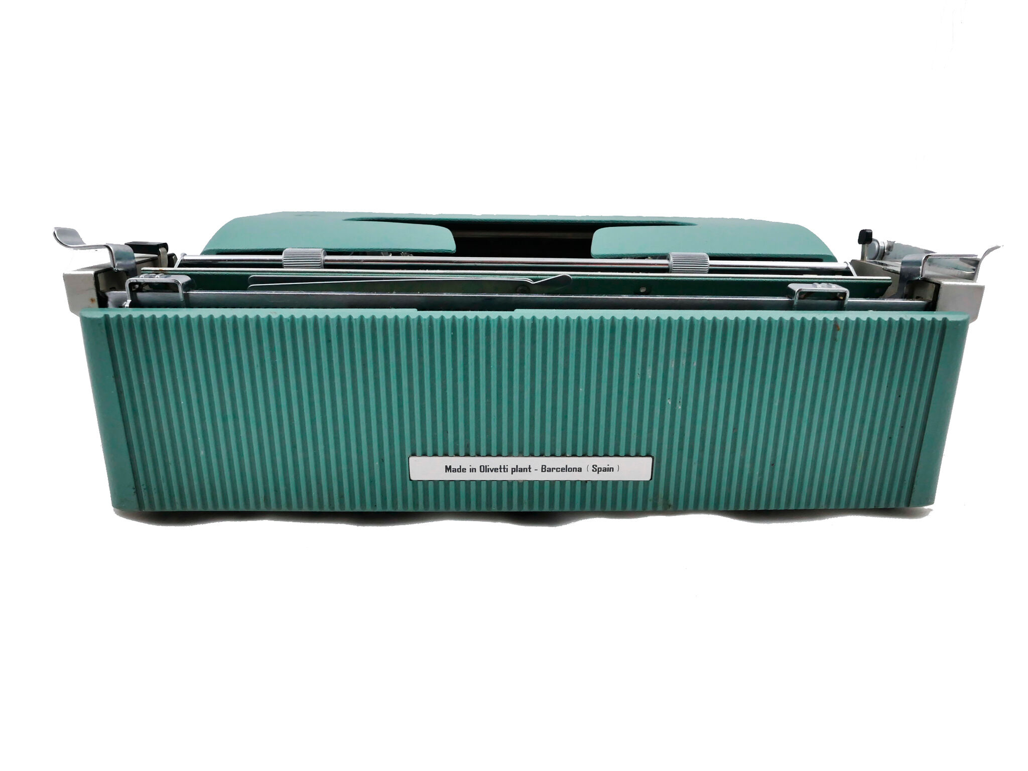 Olivetti Lettera 32 blue typewriter