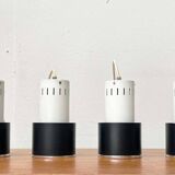 Mid-century minimalist Dutch suspensions attributed to Louis Kalff for Philips, 1950s, set of 4.