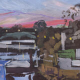 Sunset at White Cross Pub, Richmond, Towards St Margarets