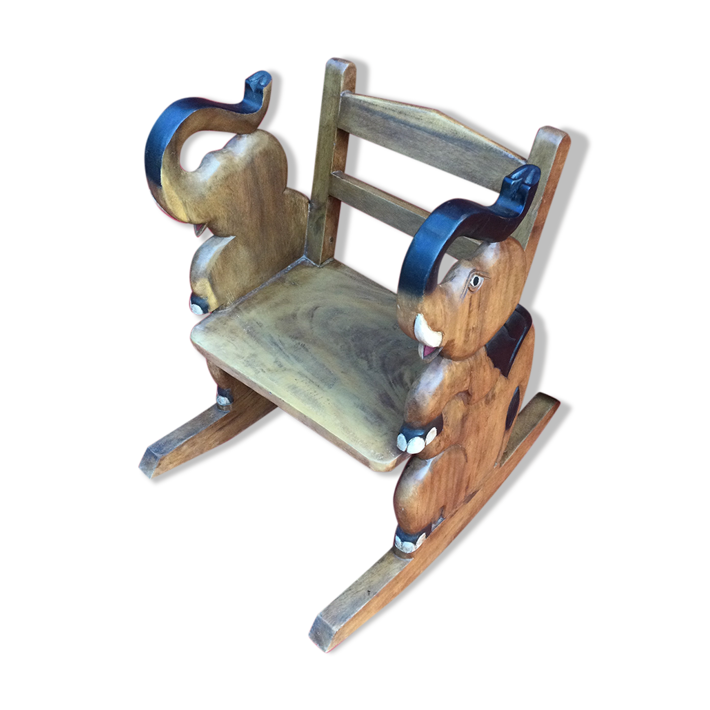 Elephant child rocking chair