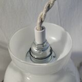 Trio of tulip suspensions in white opaline - electrified to nine